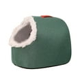 thumbnail image 1 of Qholemyo Pet Bed Thick Warm Enclosed Portable Winter Cave Bed For Small Dogs And Indoor Cats, 1 of 8