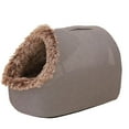 thumbnail image 1 of Qholemyo Pet Bed Thick Warm Enclosed Portable Winter Cave Bed For Small Dogs And Indoor Cats, 1 of 6