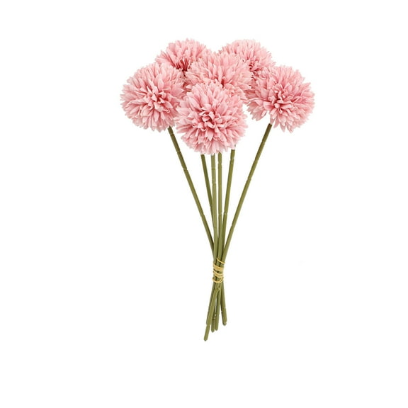 Qholemyo PingPong Chrysanthemum Fake Flowers Artificial Flowers For Wedding Hotel Home Decor