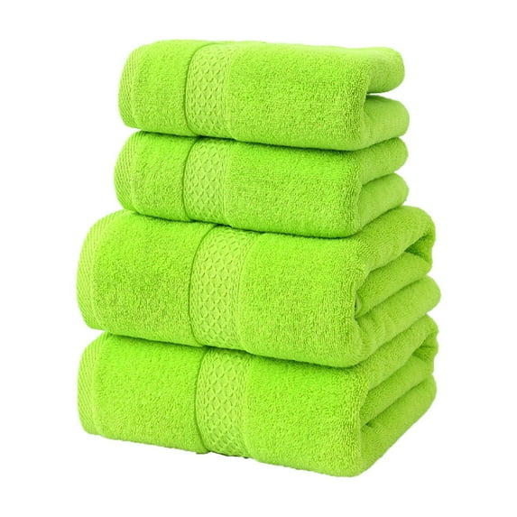 Qholemyo Plain Gift Set Towel Multicolor Soft Absorbent Household Bath Towel Towel Large Bath Towels Thick Bath Towels