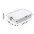 thumbnail image 1 of Qholemyo Plastic Rectangular Airtight Food Storage Containers With Lids Refrigerator Fruit Preservation Box Microwave Safe Lunch Box, 1 of 6