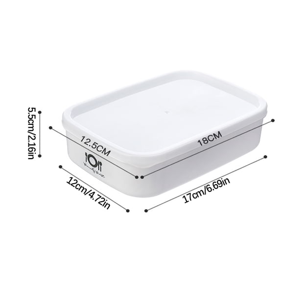 Qholemyo Plastic Rectangular Airtight Food Storage Containers With Lids Refrigerator Fruit Preservation Box Microwave Safe Lunch Box