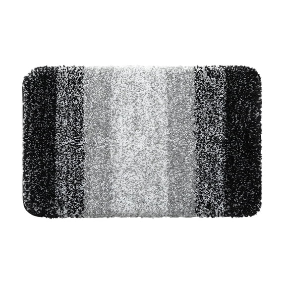 Qholemyo Plush Flocking Non Slip Bath Mat Absorbent Rug For Bathroom Kitchen Living Room Bedroom Tub
