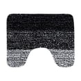 thumbnail image 1 of Qholemyo Plush Microfiber U Shaped Toilet Mat Non Slip Absorbent Bath Rug Machine Washable Quick Dry, 1 of 7