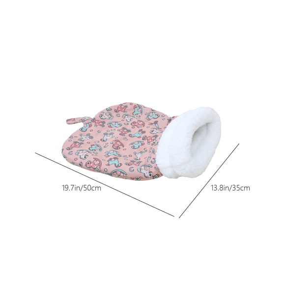 Qholemyo Plush Pet Sleeping Bag Comfy Winter Warm Soft Sack Mat For Indoor Cats And Other Small Pets
