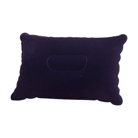 Qholemyo Plush Rectangular Inflatable Pillow Hotel Quality Soft Napping Cushion For Outdoor Camping Travel Home Goods
