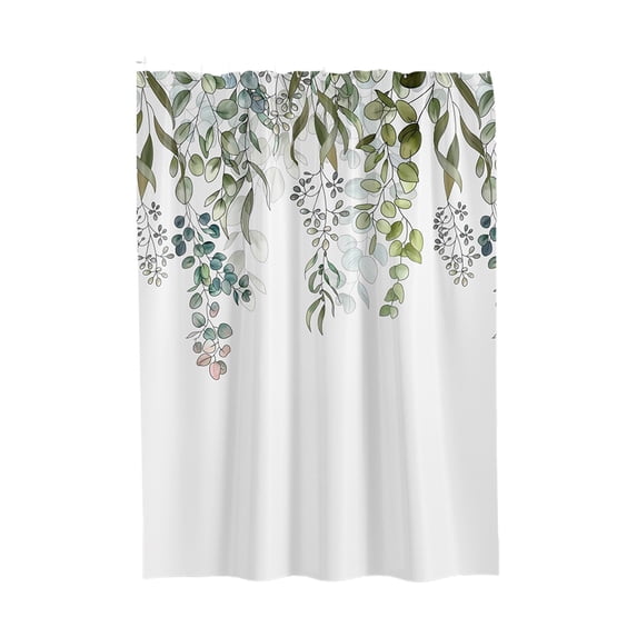 Qholemyo Polyester Shower Curtain Waterproof Mildew Resistant Dry Wet Separation Home Bathroom Decor Partition