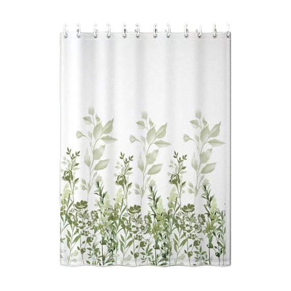 Qholemyo Polyester Shower Curtain Waterproof Mildew Resistant Dry Wet Separation Home Bathroom Decor Partition