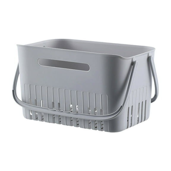 Qholemyo Portable Plastic Shower Caddy - Bathroom Organizer With Handle And Holes, Shower Basket Storage Tote For Toiletry, College Dorm Room Essentials