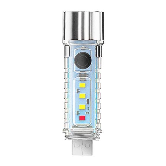 Qholemyo Portable Small Flashlight Magnetic Suction Floodlight Side Light Keychain Multi Light Source ECD Charging with small flashlight led flashlights rechargeable flashlight