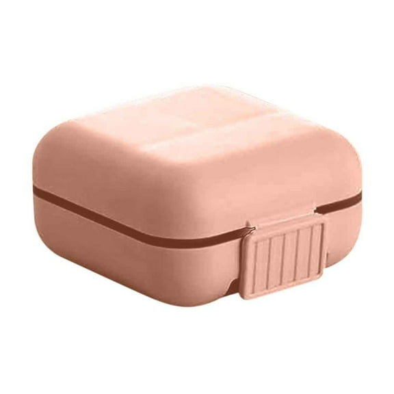 Qholemyo Portable Tablet Cutter Plastic Rectangular Pill Divider Box For Breaking And Splitting