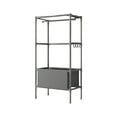thumbnail image 1 of Qholemyo Portable Two-Tier Freestanding Wardrobe - Clothes Rack With Shelves And Hanging Rods, Easy-To-Assemble Furniture For Bedroom Closet Organizers And Storage, 1 of 5