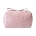 thumbnail image 1 of Qholemyo Portable Velvet Star Cosmetic Bag Flannelette Handheld Pouch For Lipstick Small Change Storage Travel Essentials For Women, 1 of 5