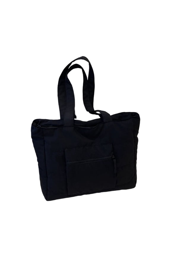 Quilted Casual One-Shoulder Computer Tote Large-Capacity Work Backpack Alternative