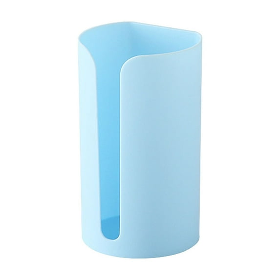 Qholemyo Removable Creative Wall Mounted Garbage Bag Storage Punch Free Trash Bag Organizer Plastic Bag Holder For Kitchen
