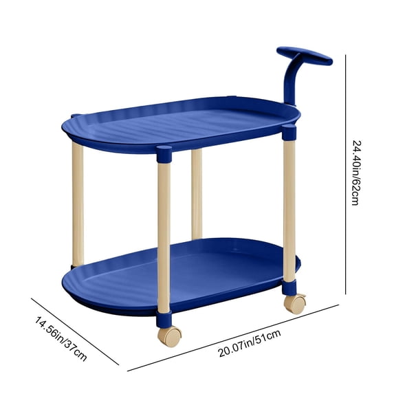 Qholemyo Rolling Side Table With Wheels Cream Mobile End Table Bedroom Nightstand Living Room Table Portable Nesting Table For Small Spaces Nightstand With Storage Bedroom Nightstand Dorm Night Stand