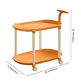 thumbnail image 1 of Qholemyo Rolling Side Table With Wheels Cream Mobile End Table Bedroom Nightstand Living Room Table Portable Nesting Table For Small Spaces Nightstand With Storage Bedroom Nightstand Dorm Night Stand, 1 of 6