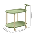 thumbnail image 1 of Qholemyo Rolling Side Table With Wheels Cream Mobile End Table Bedroom Nightstand Living Room Table Portable Nesting Table For Small Spaces Nightstand With Storage Bedroom Nightstand Dorm Night Stand, 1 of 6