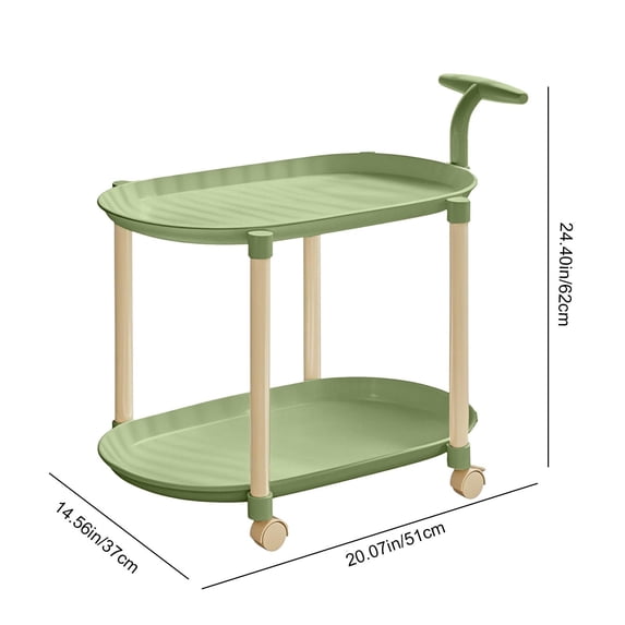 Qholemyo Rolling Side Table With Wheels Cream Mobile End Table Bedroom Nightstand Living Room Table Portable Nesting Table For Small Spaces Nightstand With Storage Bedroom Nightstand Dorm Night Stand