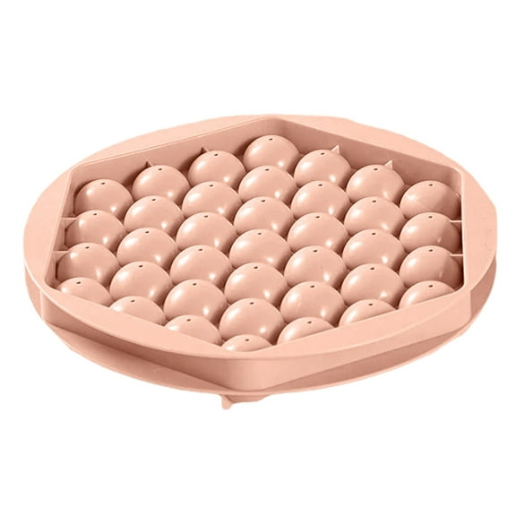 Qholemyo Round Ice Cubes Mold Ice Tray Spherical Ice Maker For Refrigerator