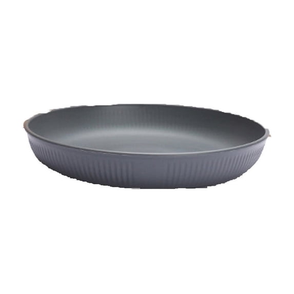 Qholemyo Round Straw Household Vertical Pattern Spaghetti Dinner Fruit Snack Dessert Serving Tray Food Platter