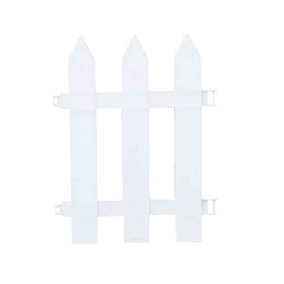Qholemyo Rustic Style PVC Garden Fence Panels Decorative Fencing For Yard And Vegetable Garden