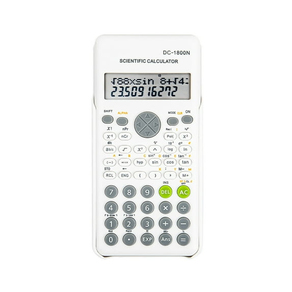 Qholemyo Scientific Calculators - Desktop 240 Functions Scientific Calculator for Students, 2 - Line 10 + 2 Digits, Ideal for School Math