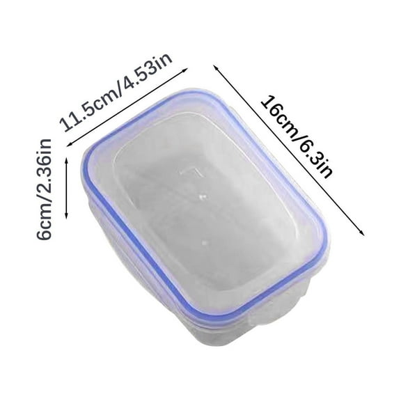 Qholemyo Sealed Airtight Food Storage Containers With Lids Microwave Heatable Plastic Preservation Box Set Refrigerator Lunch Box