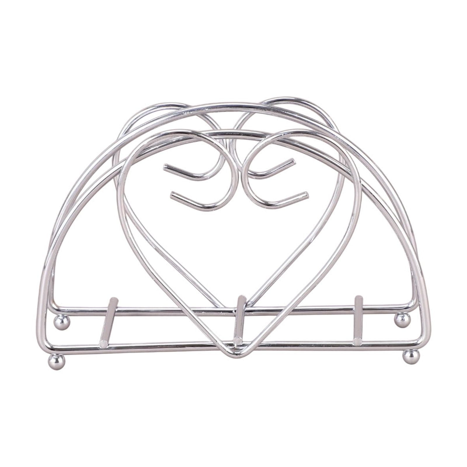 Qholemyo Semicircular Table Number Rack Iron Paper Towel Rack Living ...