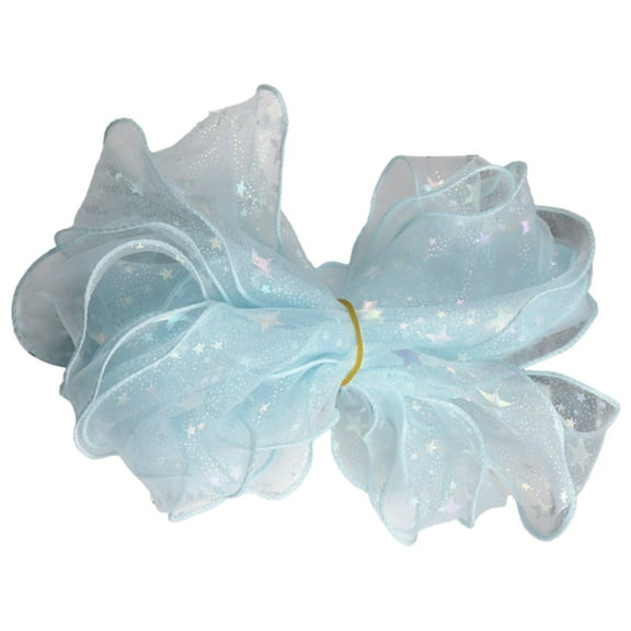 Qholemyo Sequined Yarn Ribbon Hand Made DIY Hair Accessories Material Snow Yarn Transparent Ribbon Bow 16.4 Ft, 16.4 Ft Long Sequined Yarn Craft Ribbon For DIY Hair Accessories And Ribbon Bows