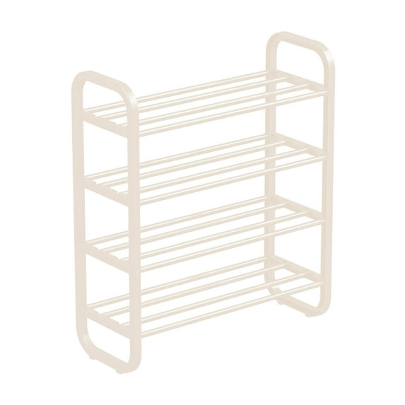 Qholemyo Shoe Rack Shoe Rack Storage Organizer With 4 Tiers Metal Shelves For Bedroom Closet Entry Dorm Room Shoe Storage Small Shoe Rack Shoe Stand