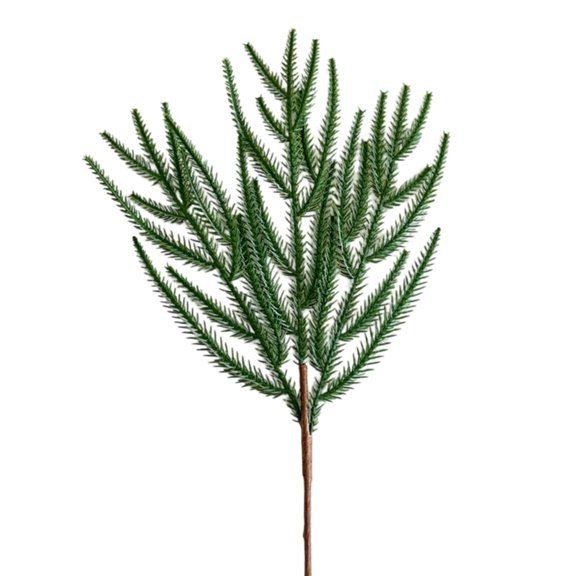 Qholemyo Simulation Of Norfolk Pines Needles Christmas Pines Needles Decorative Plastic Singles Pines Branch Artificial Plants Artificial Tree Faux Plants