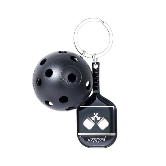 Qholemyo Simulation Pickleball Racket Alloy Keychain Sports Pendant Bag Charm Keychain Charms Cute Keychain Sports Keychain