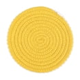 thumbnail image 1 of Qholemyo Single Round Ball Trim Woven Rope Heat Resistant Coaster Waterproof Place Mats Table Mats Dining Room Decor, 1 of 6