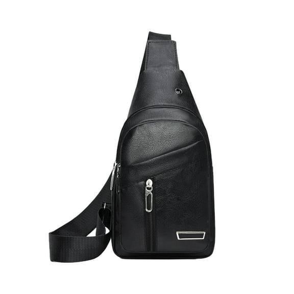 Qholemyo Sling Bag For Women Men Waterproof Crossbody Shoulder Tote Belt Bags Backpack Fanny Pack Travel Purse Faux Leather, sling bag, chest fanny pack for men, For Camping Hiking