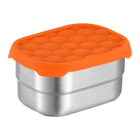 Qholemyo Small Stainless Steel Airtight Food Storage Containers With Lids Leakproof Snack Bento Box Reusable Portable Salad Container