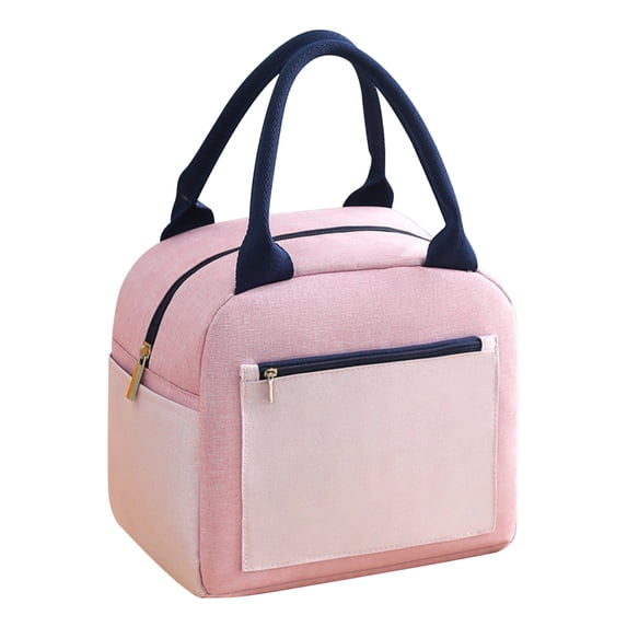 Qholemyo Small Thickened Insulated Lunch Bag Portable Reusable Lunch Tote For Office Worker Student