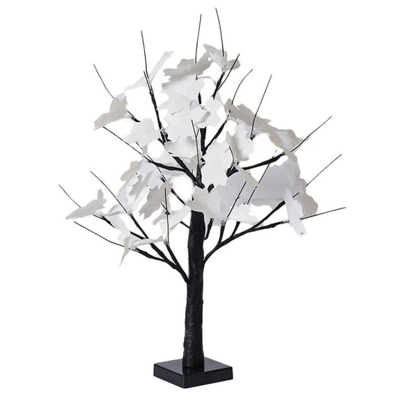 Qholemyo Small Tree Lights LED Christmas Party Decor Birch Tree Lights Thanksgiving Easter Indoor Maple Leaf Tree artificial tree artificial plants indoor faux plants