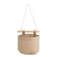 thumbnail image 1 of Qholemyo Small Wall Hanging Organizer Bag Linen Fabric Door Hanging Storage Basket With Multiple Pockets For Kitchen Bedroom Office Use Small Basket Baskets For Organizing, 1 of 2