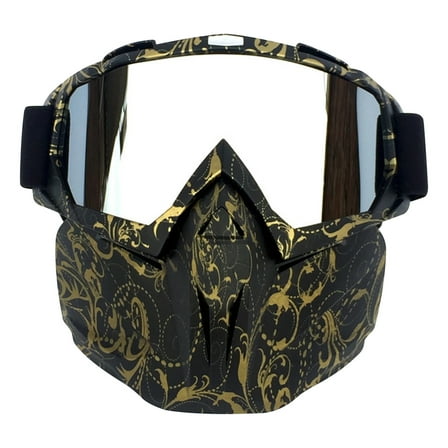 Qholemyo Snow Goggles Motorcycle Helmet Goggles Mask Outdoor Riding Windproof Goggles, Matching Motorcycle Face Mask, Essential Biking Gear For Windproof Protection