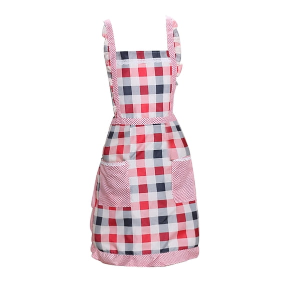Qholemyo Soft Kitchen Apron With 2 Pockets Adjustable Straps Chef Cooking Apron For Women Men Baking Cleaning