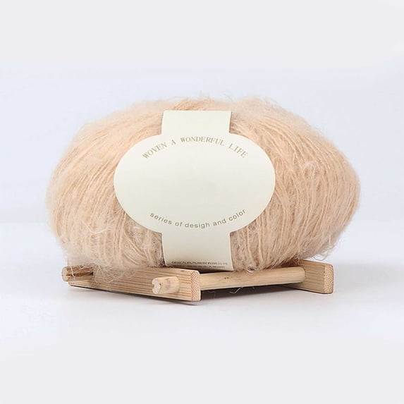 Qholemyo Soft Mohair Yarn For Crocheting Fine Wool Baby Yarn For Scarf Hat Sweater Knit