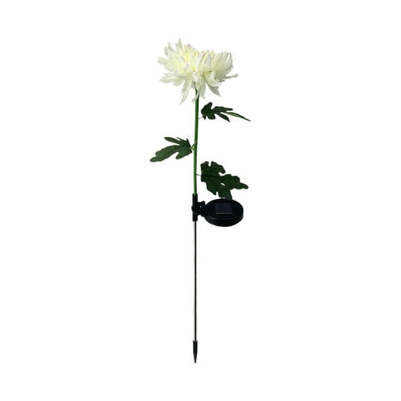 Qholemyo Solar Chrysanthemum LED Lights Outdoor Garden Decor Stake Lights Yard Home Decorations