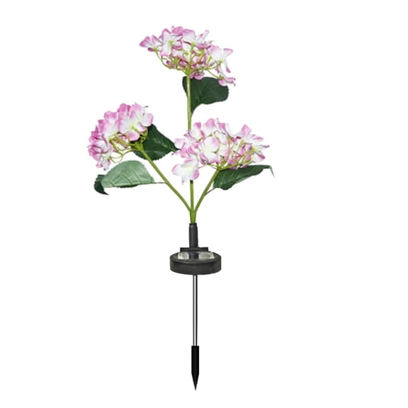 Qholemyo Solar Three-Headed Embroidered Simulation Flower Outdoor Courtyard Floor Lamp with solar lights outdoor outdoor solar light