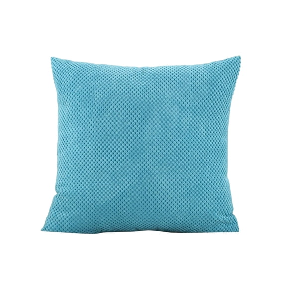 Qholemyo Solid Bean Velvet Decorative Throw Pillow Soft Lumbar Support Cushion Set For Sofa Living Room Bedside