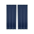 thumbnail image 1 of Qholemyo Solid Color Double String Polyester Semi Sheer Curtains Rod Pocket Style Light Filtering Sheer Curtains For Living Room Bedroom Home, 1 of 6