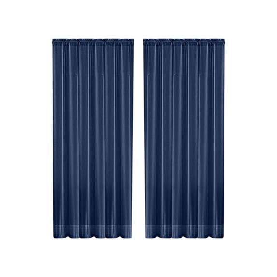 Qholemyo Solid Color Double String Polyester Semi Sheer Curtains Rod Pocket Style Light Filtering Sheer Curtains For Living Room Bedroom Home