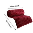 thumbnail image 1 of Qholemyo Solid Color Flannel Throw Blanket Multifunctional Cover Blanket Home Decor Living Room Bedroom Comfort For Daily Use, 1 of 7