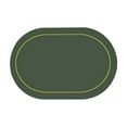 thumbnail image 1 of Qholemyo Solid Color Leather Western Dining Mat Oilproof Dining Table Mat Hotel Home Dining Mat Non Slip Bowl Mat Oval Insulation Mat table mats dinner placemats, 1 of 8