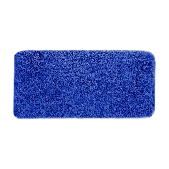 Qholemyo Solid Color Non Slip Bath Mat Soft Absorbent Rug Machine Washable For Toilet Tub Shower Floor